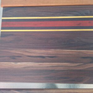 Striped Detail Exotic Cutting Board